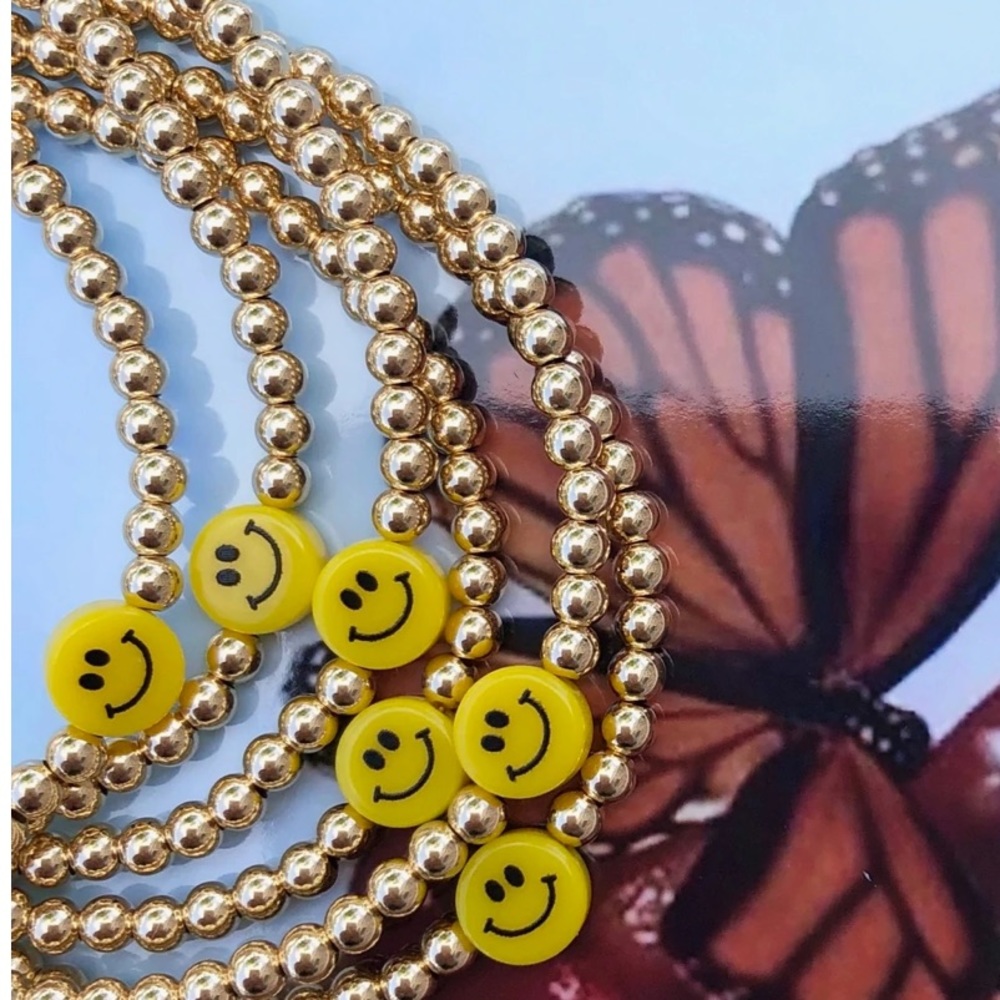 Smiley 14k gold filled Hazel Boutique bracelet